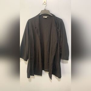 Oversized linen blend blazer
